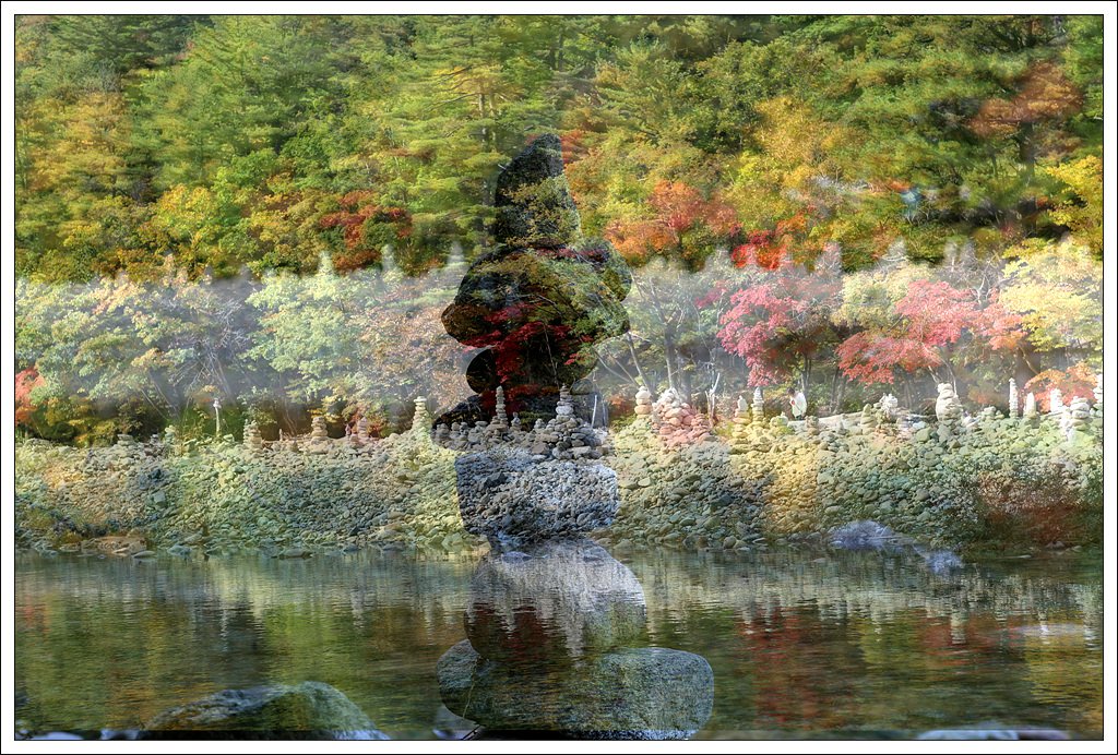 백담사가을.jpg : 백담사 계곡의 가을