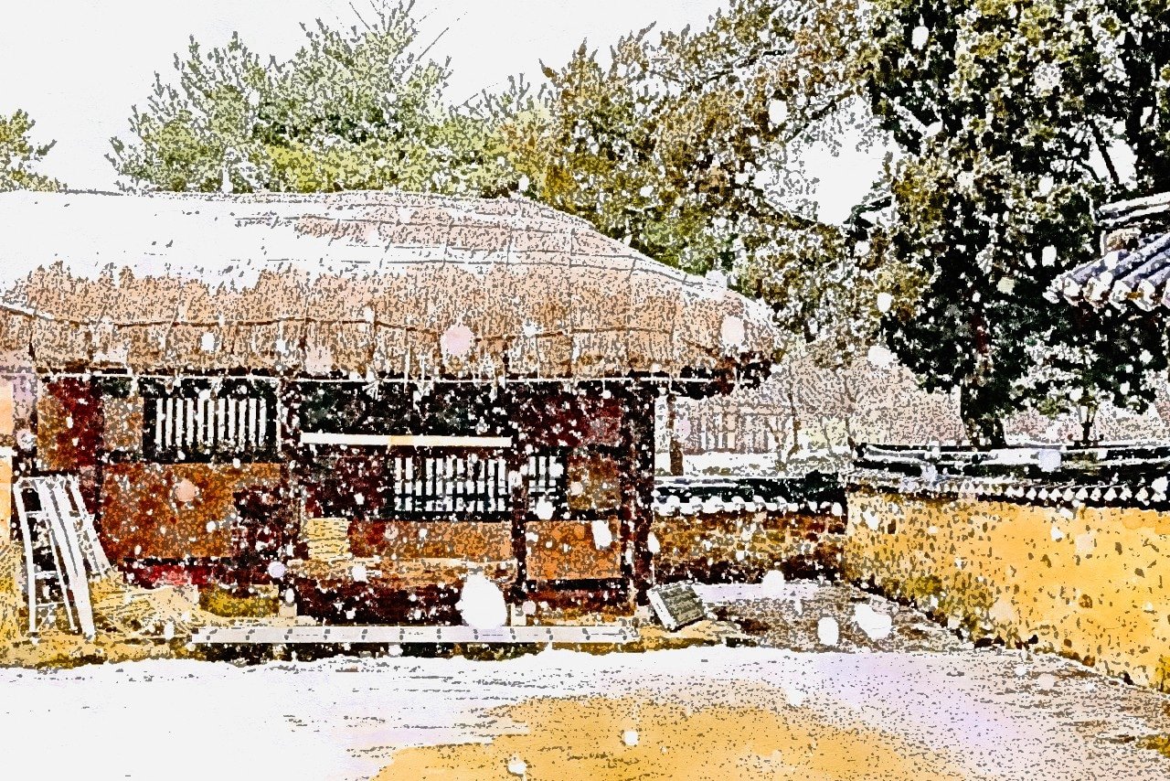 외암마을 4.jpg : 눈오는 외암마을