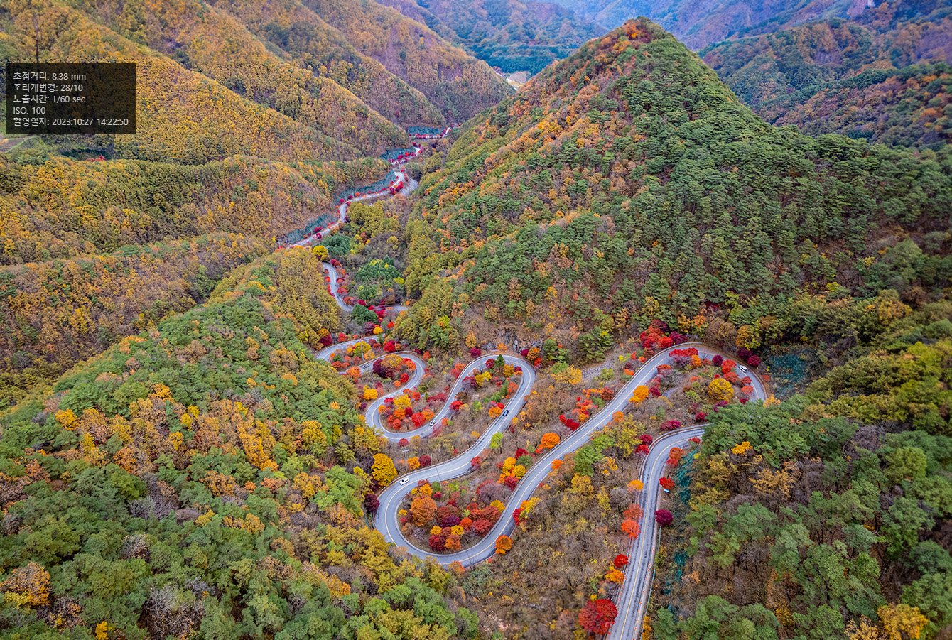 23-10-29 213614 단양보발재.jpg : 보발재의 단풍 23-10-29 213614 단양보발재.jpg : 보발재의 단풍